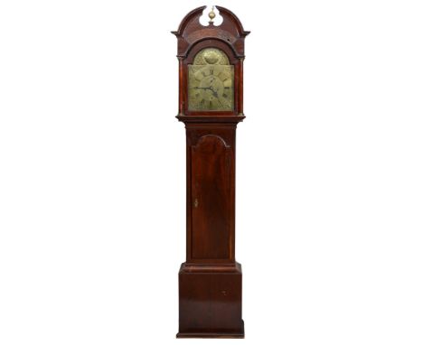 A Scottish mahogany eight-day longcase clock, John Dalgleish, Edinburgh, early 19th c,&nbsp;with 11 inch breakarched brass di