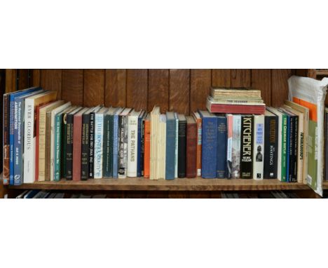 Books. One shelf of military history, early 20th c&nbsp; and later, various historic and modern conflicts, some militaria ref
