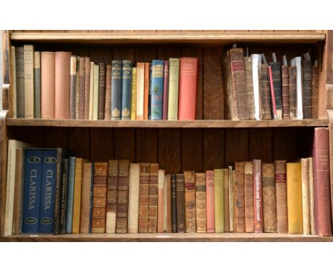 Antiquarian and Later Books. One and a half shelves, early 19th c and later, including leather and part-leather bindings,&nbs