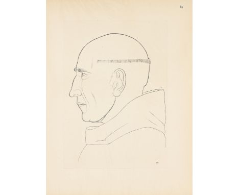 Eric Gill ARA RDI (1882-1940) - The Prior of&nbsp;Caldey, Dom Wilfred Upson OSB (1880-1963), later Benedictine Abbout of Prin