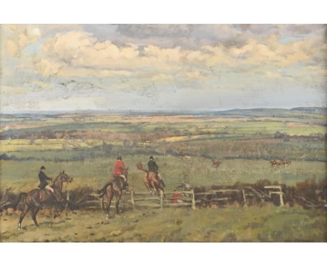 Neil Cawthorne (1936-2022) - Leicestershire Hunting Scene, signed, oil on canvas, 49 x 74.5cm  Some minor surface dirt which 