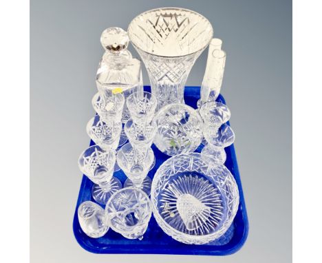 Crystal Decanter with 2 Crystal Glasses from RCR, Italy, 1970s, Set of 3  for sale at Pamono