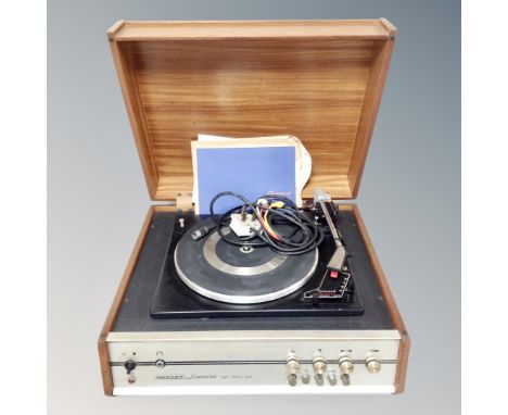A mid century Hacker Centurion electric record player with Garrard SP/25/MA III turntable 