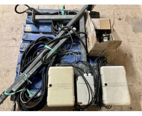 An electrical FAAC gate automation system, purchased by the vendor for a large set of iron gates which where then subsequentl
