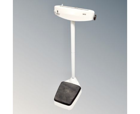 A set of 20th century Seca enamel doctor's scales 