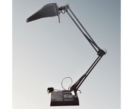 An angle poised reading lamp 