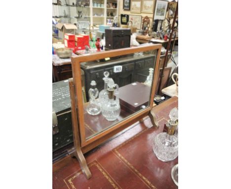 Early 20th century Mahogany Inlaid Dressing Swing Mirror