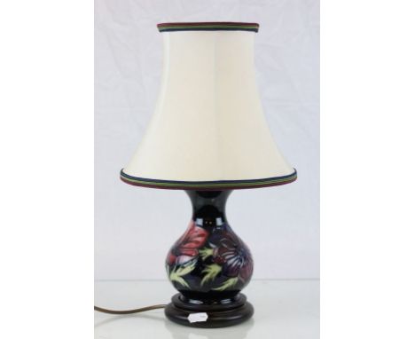 Moorcroft lamp with original shade 