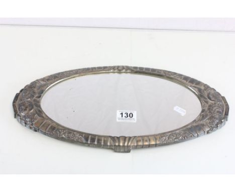 French Art Nouveau Orfevrerie Dilecta table mirror
