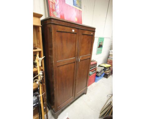 Early 20th cenutry Oak Two Door Wardrobe