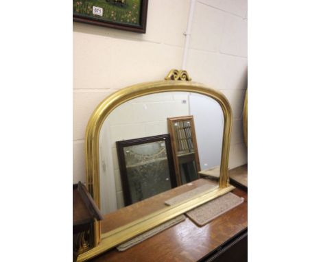 Gilt Framed Overmantle Mirror