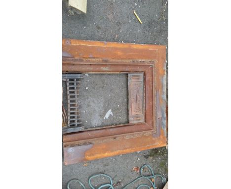 An Edwardian fire surround and grate.