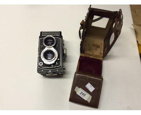 A Rollercord Franke & Heidecke Braunschweig cased camera.