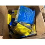 (26) Crouse Hinds Clear Glass Globe V63, Hubbell Lift Cover Plates, Conduit Boxes & Fittings