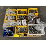 Pallet of Metal Clamps, Bands & Fittings