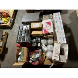 Pallet of Misc. Tooling & Lights, Air Hoses, (6) GE LED 18-Watt Light Bulbs, Swagelok Elbow Fittings