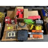 Pallet of Assorted Tooling, Pulsafeeder 1HG-1QT, Baldor Motor M353/.33 HP, Hilti Bolts, Shim Sets, H