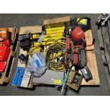 Pallet of Misc. Tools, Work Lights, Enerpac Cylinders
