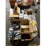 Pallet of Misc. Fittings & Electrical, Appleton Globe Enclosures, PVC Fittings, Hubbell Circuit Lock