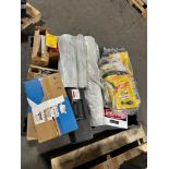 Pallet of Misc PPE, Dupont Coveralls, Tyvek Coveralls, Asbestos Warning Labels & Caution Tape, Galet