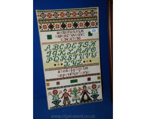 An early 20th c. alphabetical Sampler
