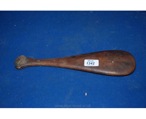 A wooden Opium Scales case, as found