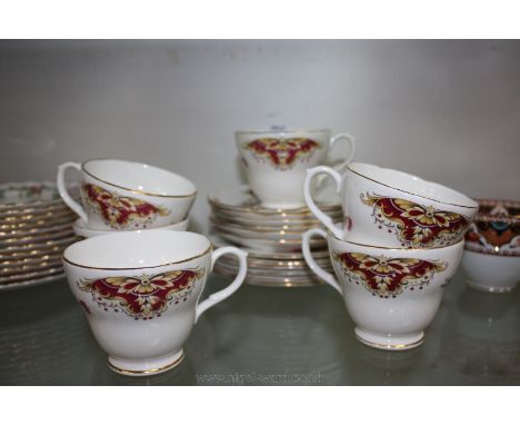 A Duchess bone china Teaset comprising six cups, saucers and plates