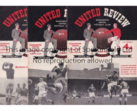 MANCHESTER UNITED 1957/8     Twenty nine home programmes for the infamous 1957/8 season including 21 X League, 4 of which hav