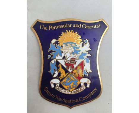 A Peninsula and Oriental Steam Navigation Company enamel director's badge.