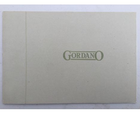 A rare Gordano sales brochure for the little known local car manufacturer from Bristol, circa 1948.