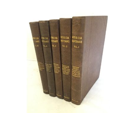 Motor Car Maintenance volumes 1-5 by Newnes.