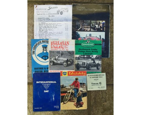 A small quantity of ephemera to include an NSU Quickly sales pamphlet, a Monte-Carlo Rally ticket from January 1951 etc.