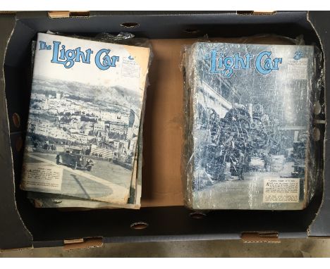 A collection of light car magazines, circa 1930s.