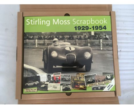 Stirling Moss Scrapbook 1929-1954, first edition in cardboard packing case.