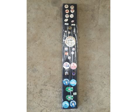 A quantity of Esso related badges etc. 
