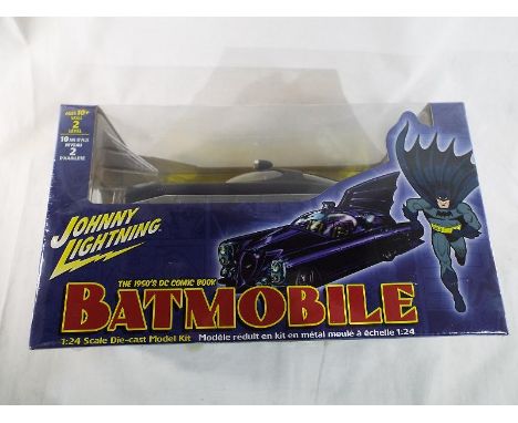 Batman - a Batmobile by Johnny Lightning 1:24 scale diecast model kit, mint in sealed packaging - Est £30 - £50