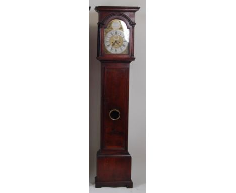 James Pike of Eltham early 19th century oak longcase clock, the brass dial (w.11.75") signed to a silver plaque to the arch w