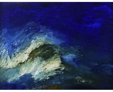 Albert Houthuesen (Dutch, 1903-1979)Spray over rocksigned 'Houthuesen' (lower left) and titled (verso)oil on canvas36 x 46cmA