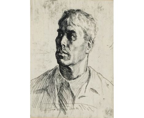 Grigorij Filippovski (Russian, 1909-1987)Portrait of Boris Pasternaketching30 x 22cmARRFootnoteBoris Pasternak (1890-1960) is