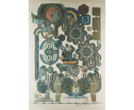 Eduardo Paolozzi (British, 1924-2005)Ciao Picassoinscribed signed and dated ‘Hamburg Eduardo Paolozzi 1975’ (in the margin lo