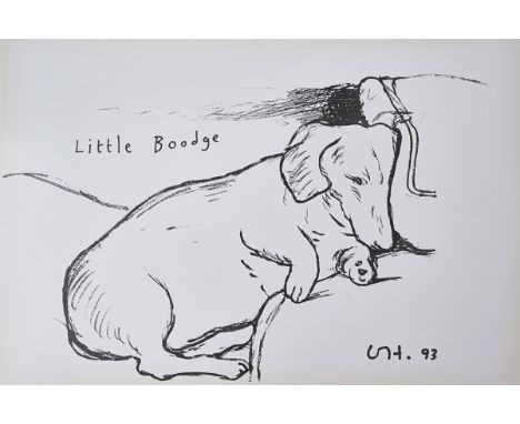 David Hockney (British, b. 1937)Little Boodgelithographic posterpublished by 1853 Gallery, Salts Mill, Saltaire, Yorkshire28 