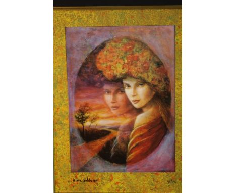 Rina Sutzkever (1945-Isreali), Purple Vale, limited edition coloured print, 97/475, signed in pen, complete with certificate 