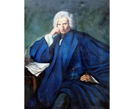 Hancox, portrait of a gentleman, oil on canvas, 89cm x 116cm, signed, framed.