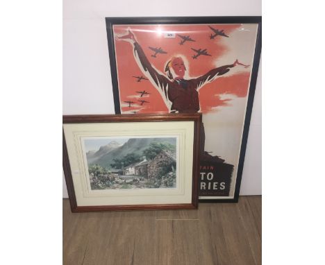 FRAMED WOMEN OF BRITAIN POSTER + LIMITED EDITION PRINT