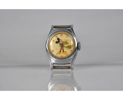 A Vintage Timex Watch, Mickey Mouse having Sweeping Arm Hands, 23mm Case (Excluding Crown), Non Running 