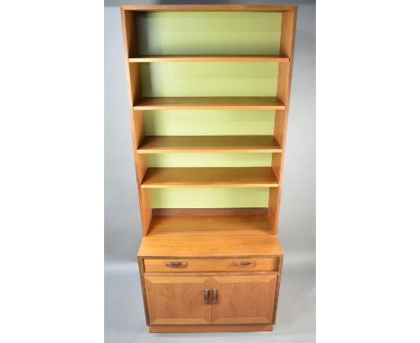 A G-Plan Dresser, Base with Fitted Cutlery Drawer over Cupboard, Four Shelf Rack, 84cms Wide 