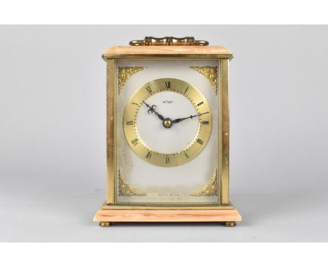 A Mid 20th Century Metamec Carriage Clock with Battery Movement , 14.5cm High 