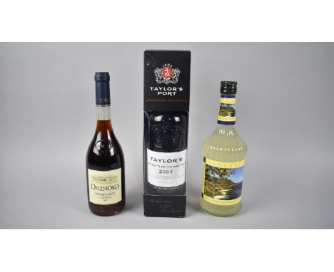 A Single Bottle of Taylor's 2001 Late Bottled Vintage Port, A Single Bottle of Italian Limoncello and a Single Bottle of 2001