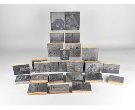 A Collection of Various Vintage Printing Blocks 