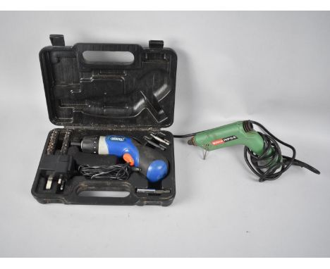 A Draper Electric Screwdriver with Bosch Hot Glue Gun, Unchecked 